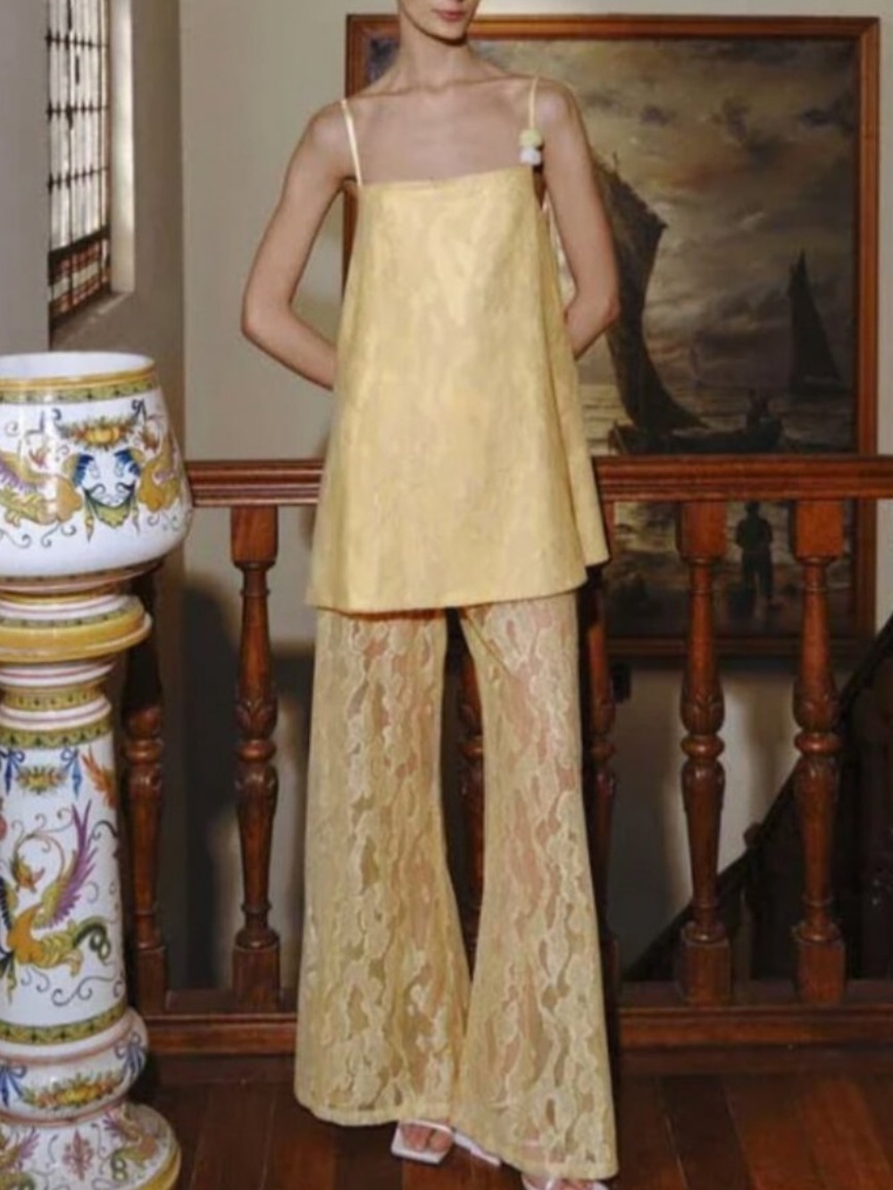 Baobab Collection Porto Top and Porto Pants in Butter Yellow